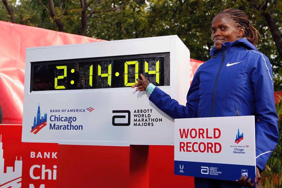 Brigid Kosgei - record mondial maraton Chicago 2019