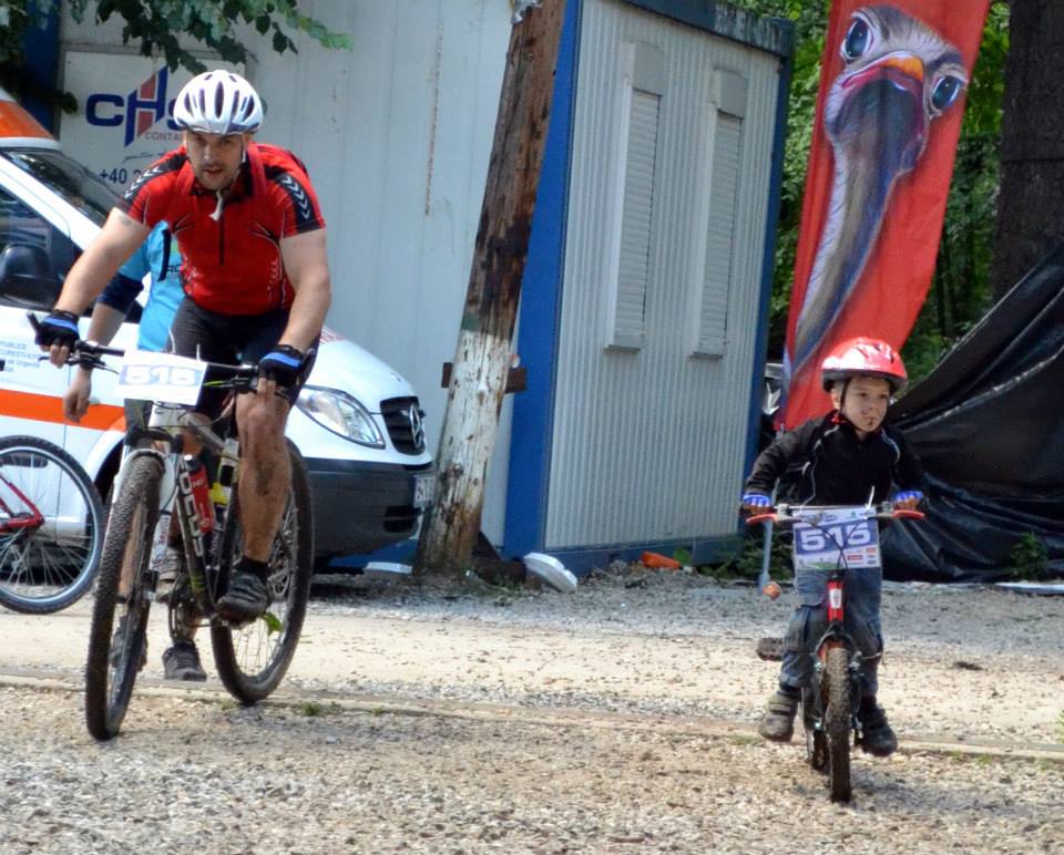 Împreună cu Vlăduț la Rocket Bike Fest. Traseul a fost de 8 km.