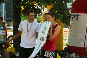 Alexandru Diaconu - Laura Baciu - Ironman Oradea 2012 - finish