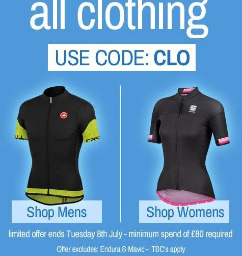 Chain Reaction Cycles clothing promotion