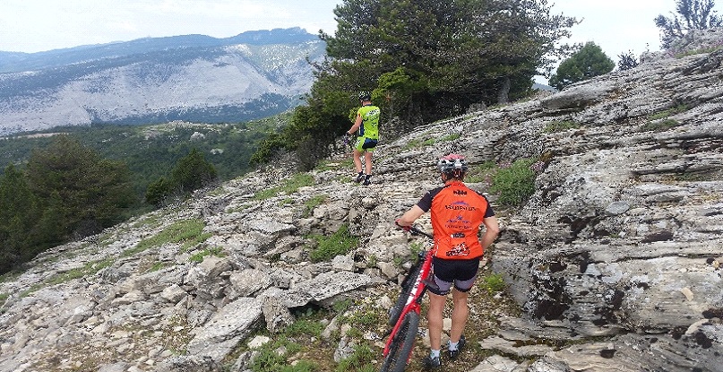 Insula Thassos - coborare traseu MTB