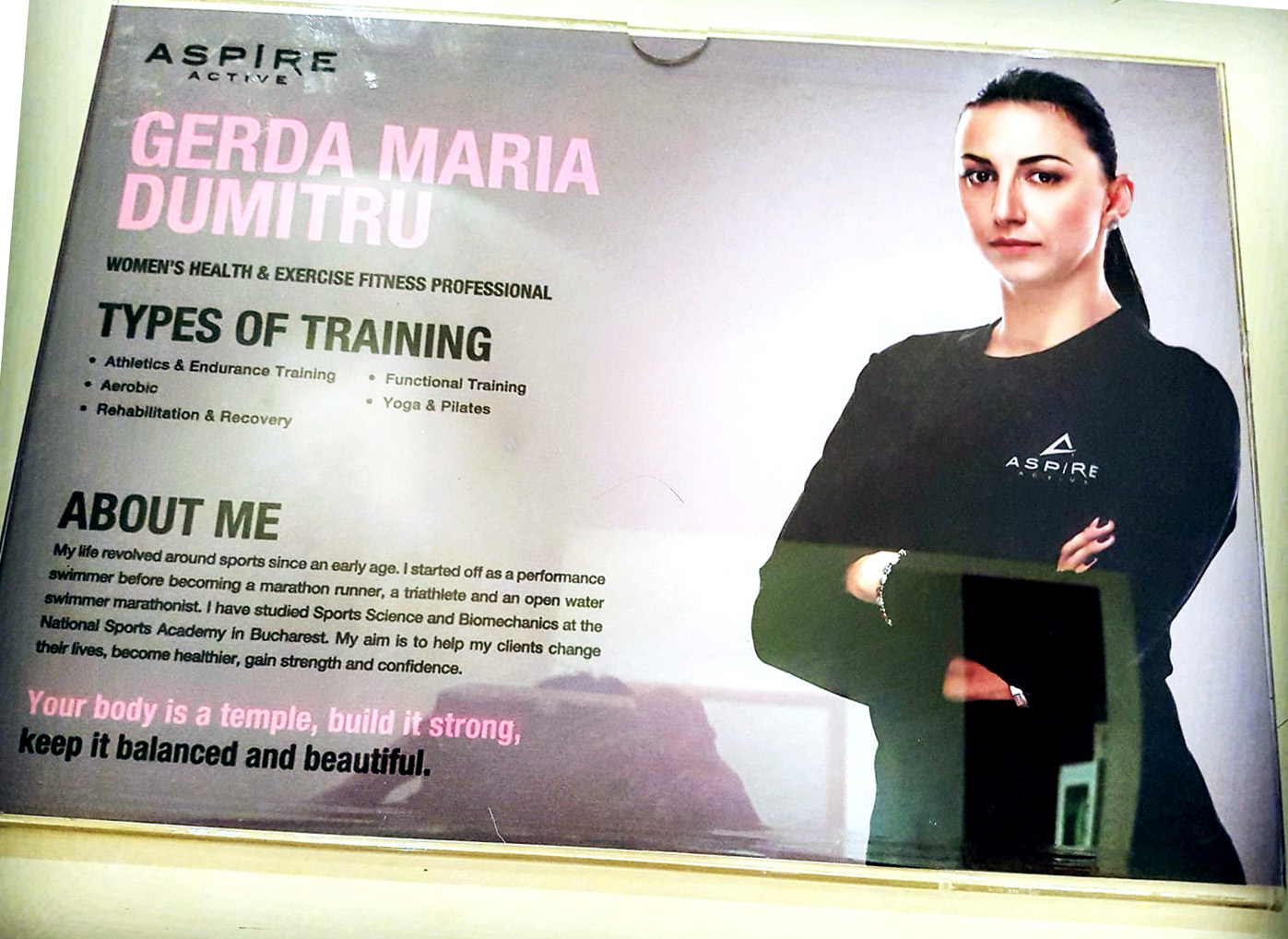 Maria Gerda Dumitru - antrenor fitness