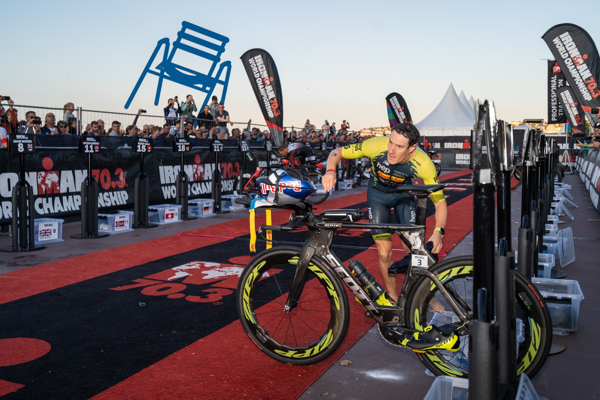 Sebastian Kienle - zona tranzitie - Ironman 70.3 World Championship