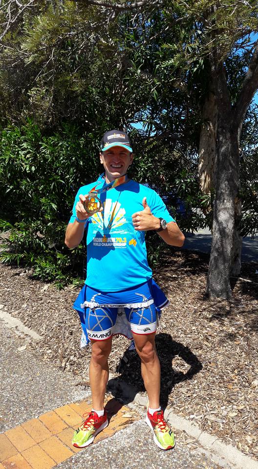 Mihai Vigariu - medalia Ironman 70.3 Australia 2016