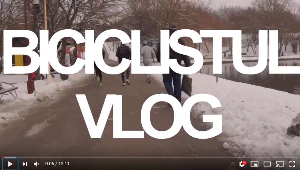 Biciclistul vlogging - ultima alergare inainte de Craciun