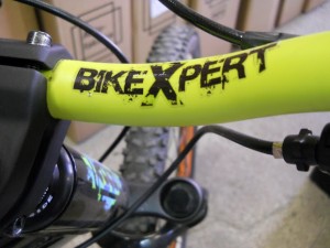 BikeXpert logo cadru bicicleta