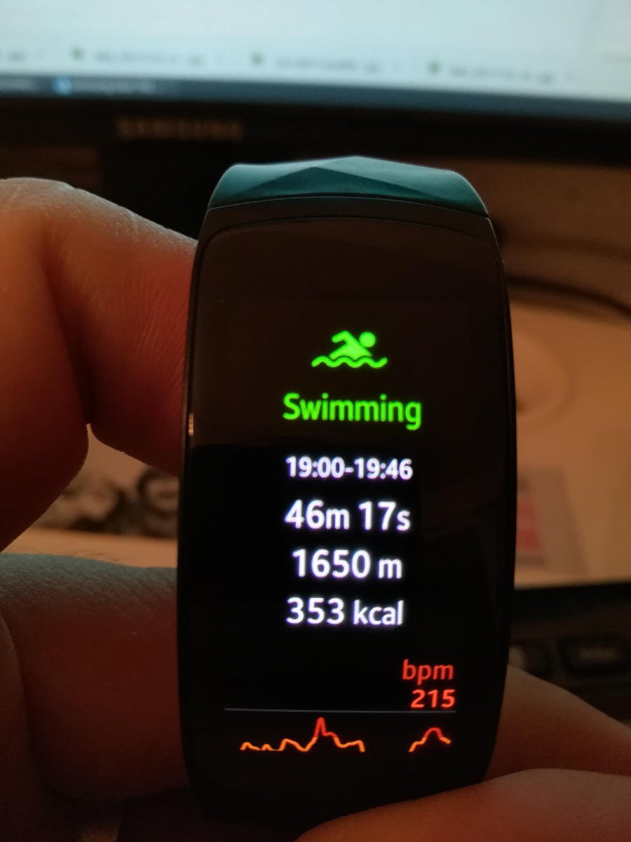 Swimming ativity - Samsung Gear Fit2 Pro