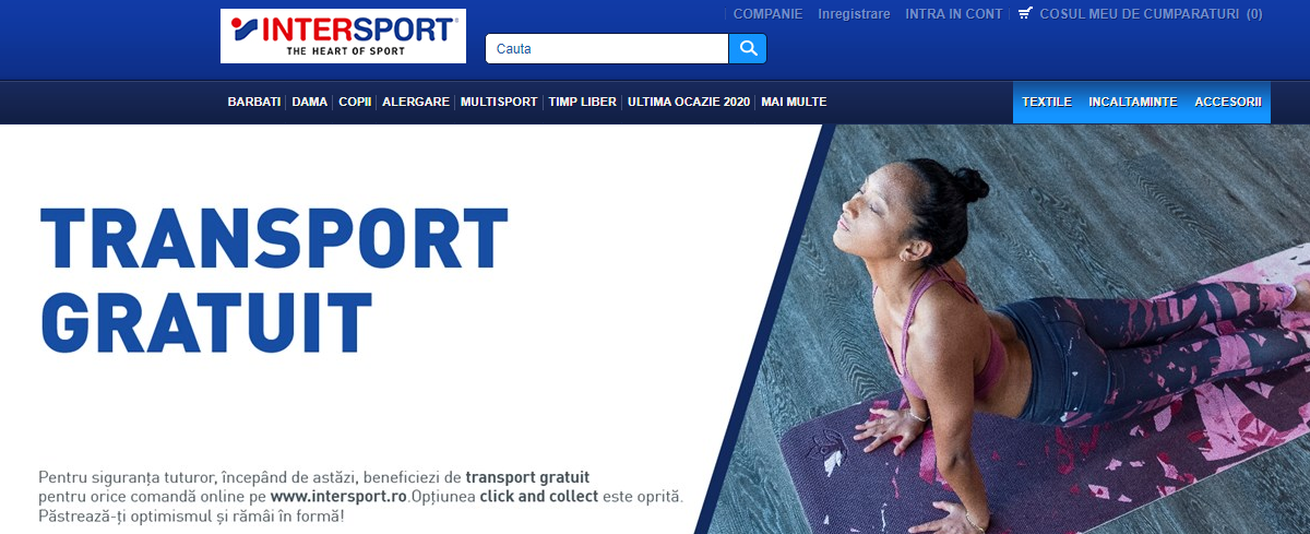 Intersport - transport gratuit coronavirus