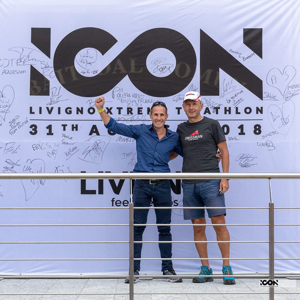 Sorin Boriceanu și Bogdan Mihai Ioniță la ICON Livigno Xtreme Triathlon 2018